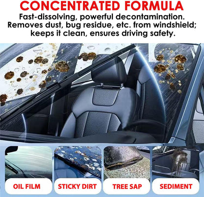 210 PCS Windshield Washer Cleaning Tablets, Car Glass Cleaner Concentrate, Effervescent Formula for Auto and Windows