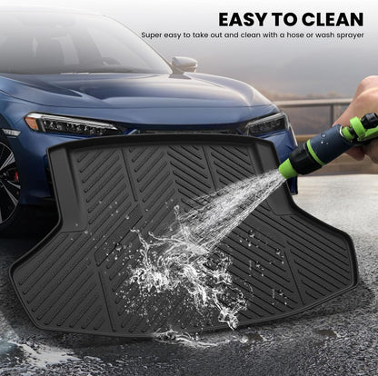LASFIT Floor Mats for Honda CR-V 2026 2025 2024 2023 (Gasoline & Hybrid & e:FCEV), All Weather TPE Custom Fit Anti-Slip Pet Friendly Car Liners, 1st & 2nd Row Black