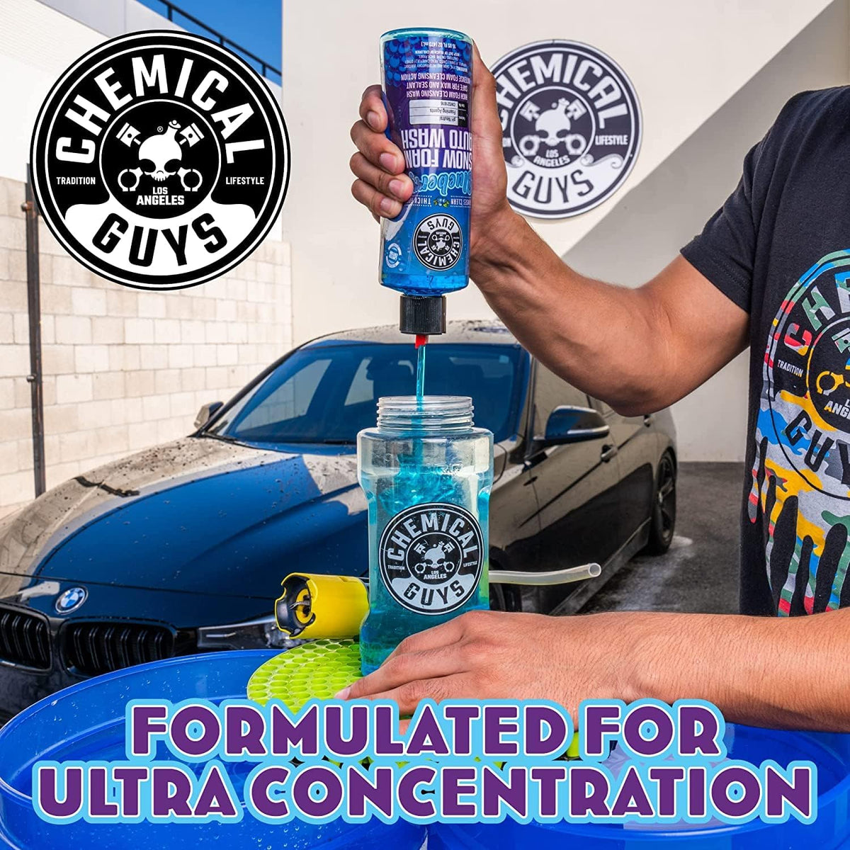 Chemical Guys Car Wash Soap for Foam Cannon or Bucket, Honeydew Snow Foam Car Wash Soap for Trucks, Motorcycles, RVs & More, Super Suds, Honeydew Scent - 128 oz (1 Gallon)