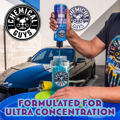 Chemical Guys Car Wash Soap for Foam Cannon or Bucket, Honeydew Snow Foam Car Wash Soap for Trucks, Motorcycles, RVs & More, Super Suds, Honeydew Scent - 128 oz (1 Gallon)