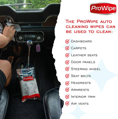 Car Cleaning Wipes - Car Interior Cleaner, Dashboard Cleaner, 4x40-160 Count Residue-Free Wipes for Interior Surfaces, From Dashboard to Leather Seats, Must Have Accessories