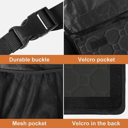 esouler Car Trunk Organizer, Super Capacity Backseat Car Organizer for SUV/Truck/MPV(42"*18"), Hanging Car Storage Organizer with 8 Pocekts, Car Accessories for Women and Men- Black