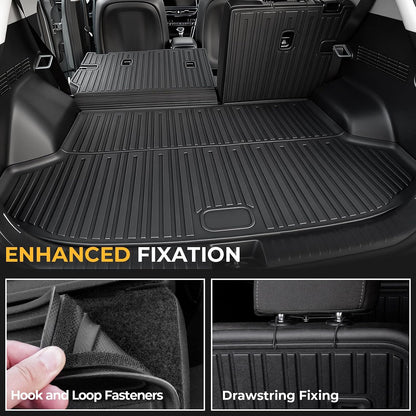 Floor Mats for Kia K5 2021-2026/Hyundai Sonata Gas 2020-2026, All Weather Floor Mats Trunk Cargo Liner Accessories, Full Coverage Set (Fit FWD Models)