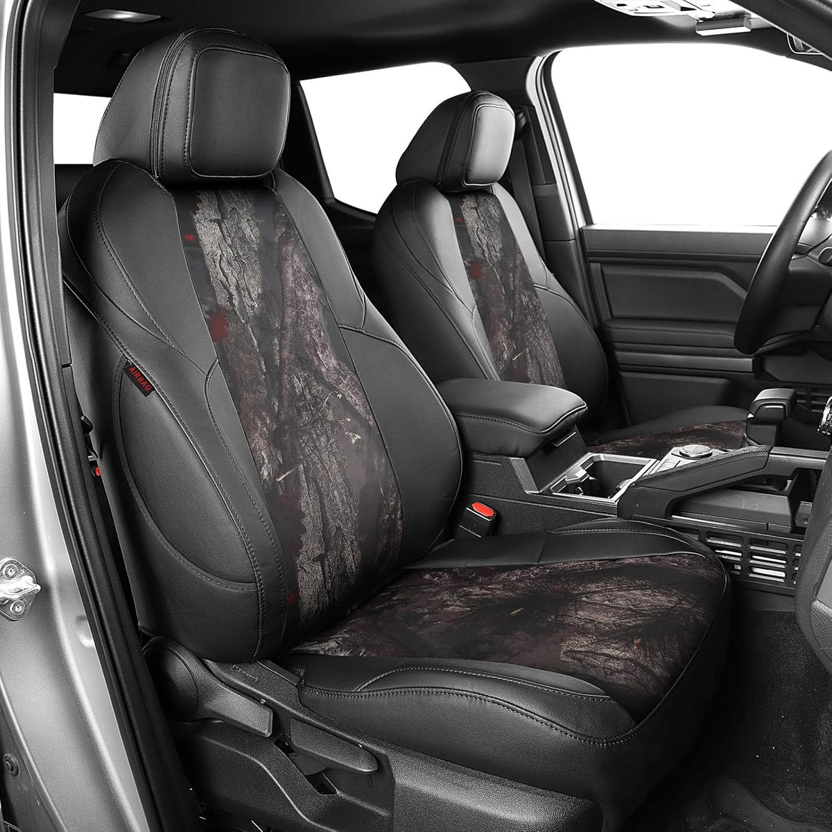EKR Tacoma Car Seat Covers Custom Fit for Toyota Tacoma (Petrol) 2024 2025 2026 DoubleCab/CrewCab SR/SR5/TRD Sport/TRD Off-Road/Limited -Truck Seat Covers Full Set,Faux Leather(Black)