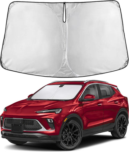 EcoNour Car Windshield Sun Shade | 2025 Upgraded Innovative No-Light-Pass Technology for Maximum Coverage | Foldable Sun Shade Keeps Your Vehicle Cool | Must-Have Car Accessories | Small (59" x 29") - Colors N