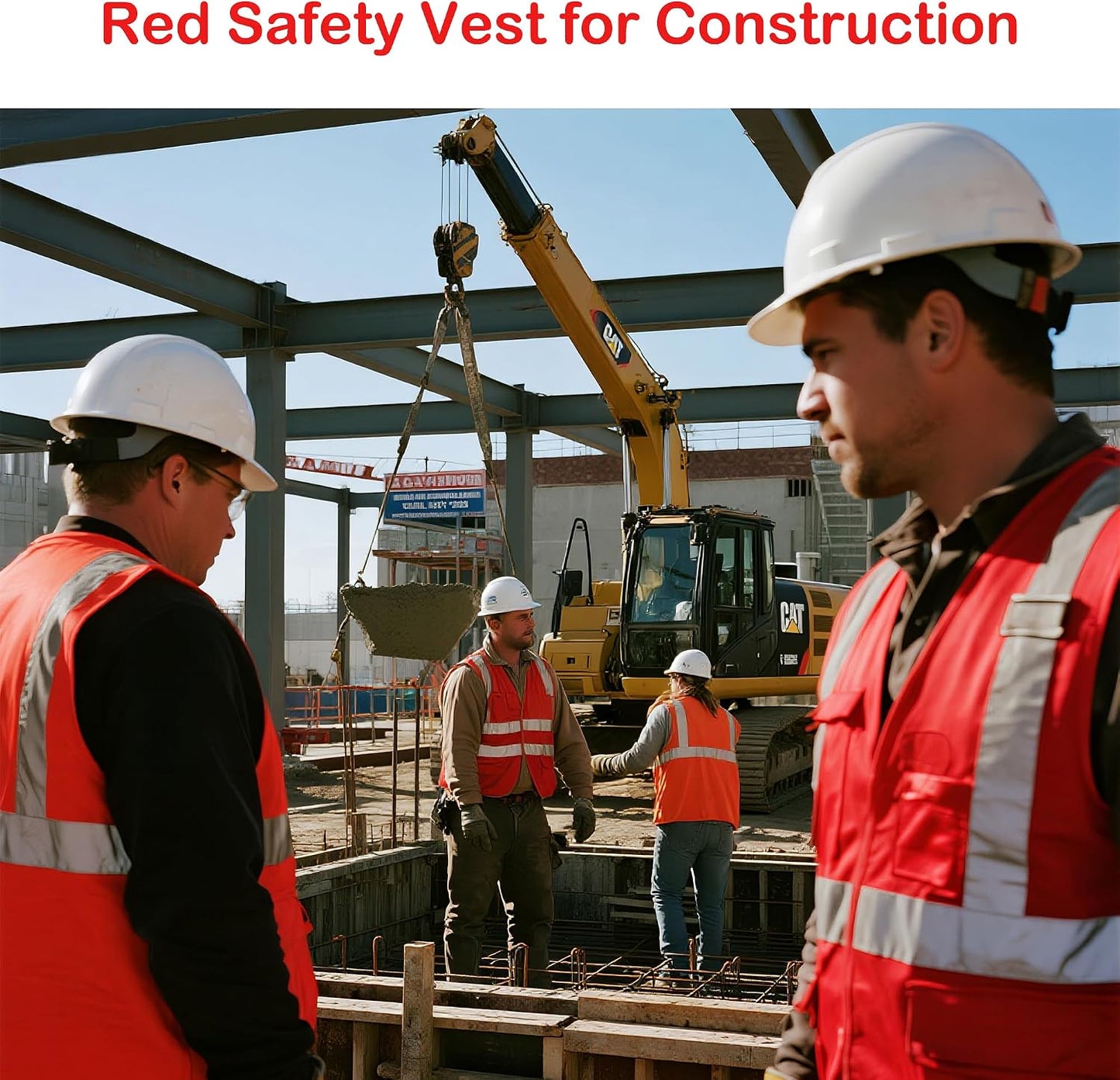 Reflective Safety Vest for Men Women Construction Vest Meet ANSI/ISEA Standard