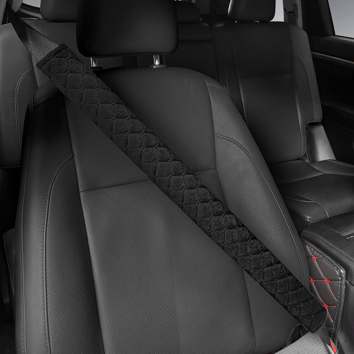 surpassme Car Seat Belt Pads Cover, 2 Pack Seat Belt Shoulder Strap Covers Protector to Release Stress to Your Neck and Shoulder for a Safety Driving (Pink)