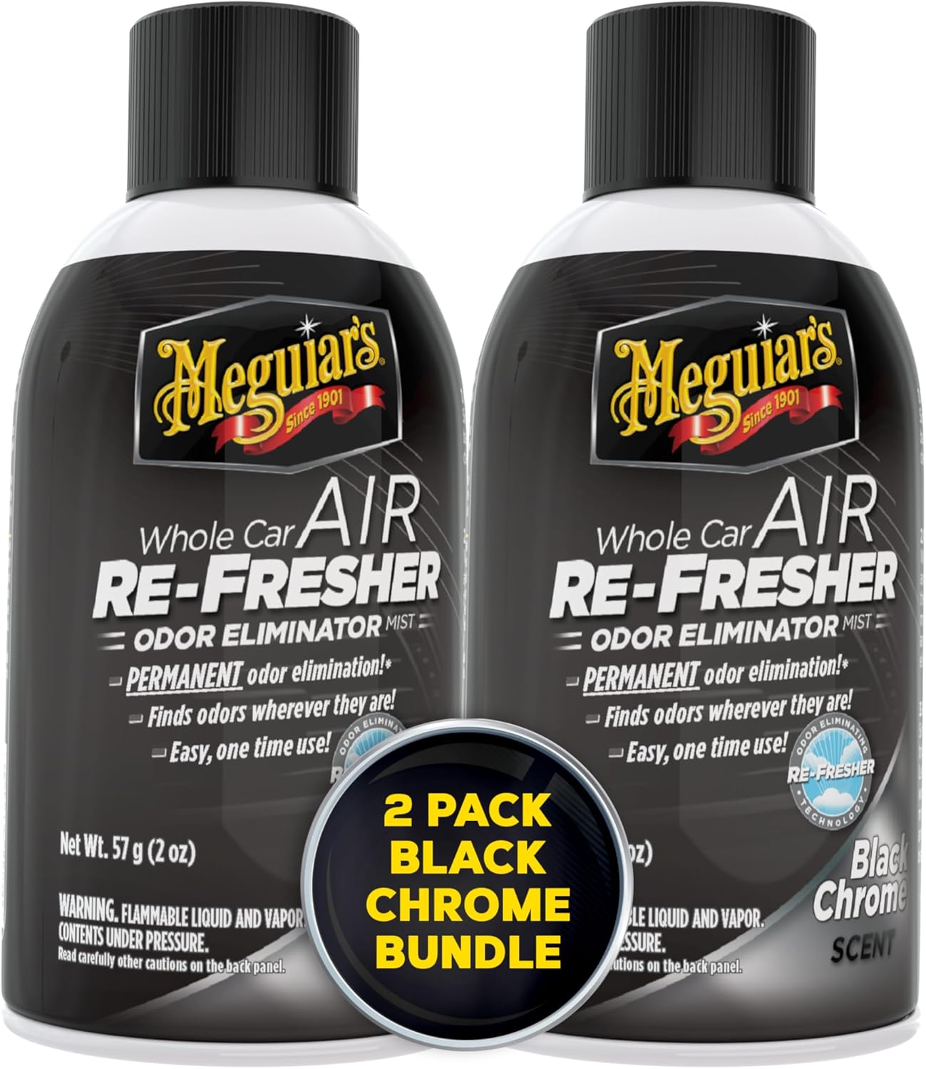 Meguiar’s Whole Car Air Refresher Odor Eliminator, Summer Breeze, 2 Oz— Car Air Freshener For Commuters, Detailers; Mist Refreshes Cabin For Sedan, Suv, Truck, Van