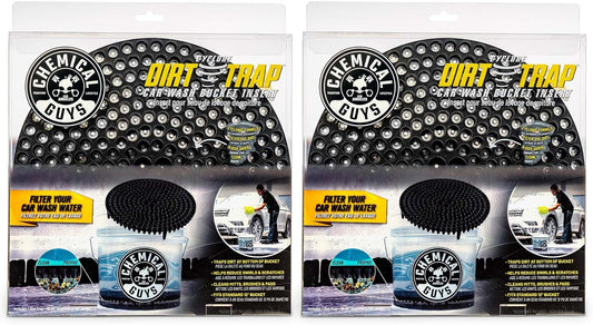 Chemical Guys Cyclone Dirt Trap Car Wash Bucket Insert Black Color (2 Pack) - DIRTTRAP01_02