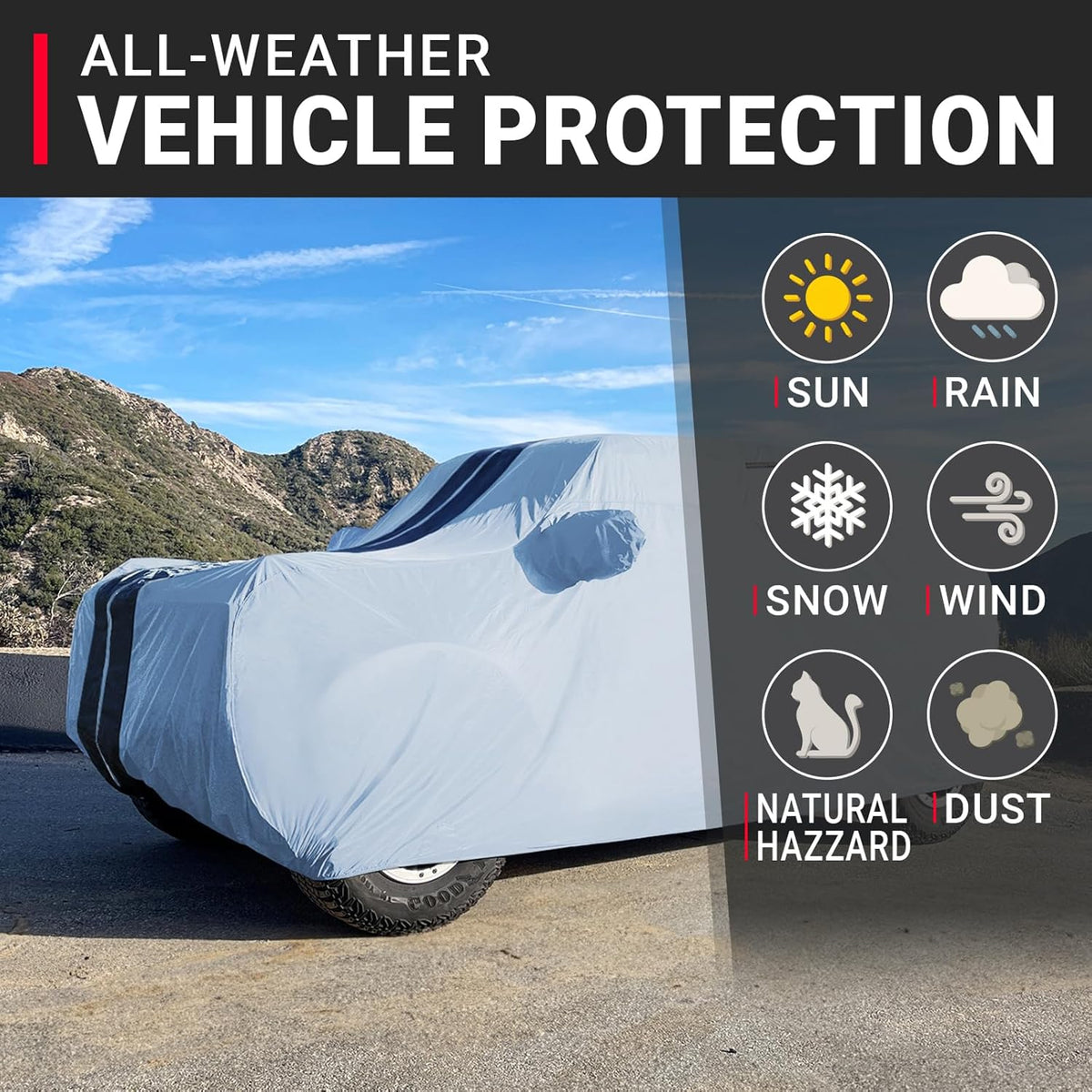 iCarCover Premium Car Cover for 1990-2017 Lexu s LS400, LS430, LS460 Heavy Duty Waterproof All-Weather Automobiles Custom Fit Indoor Outdoor UV Snow Protection Covers with Straps and Bag - Colors A