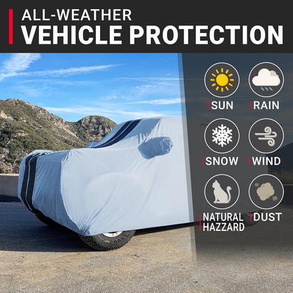 iCarCover Premium Car Cover for 1990-2017 Lexu s LS400, LS430, LS460 Heavy Duty Waterproof All-Weather Automobiles Custom Fit Indoor Outdoor UV Snow Protection Covers with Straps and Bag - Colors A