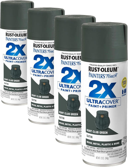 Rust-Oleum 334029 Painter's Touch 2X Ultra Cover Spray Paint, 12 oz, Gloss Clear - Colors F