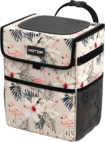 HOTOR Car Trash Can - Leak-Proof Car Organizer and Storage Bag for The Back/Front/Console of Any Cars,Sedans, SUVs & Trucks Easy-to-Install Car Accessory Interior