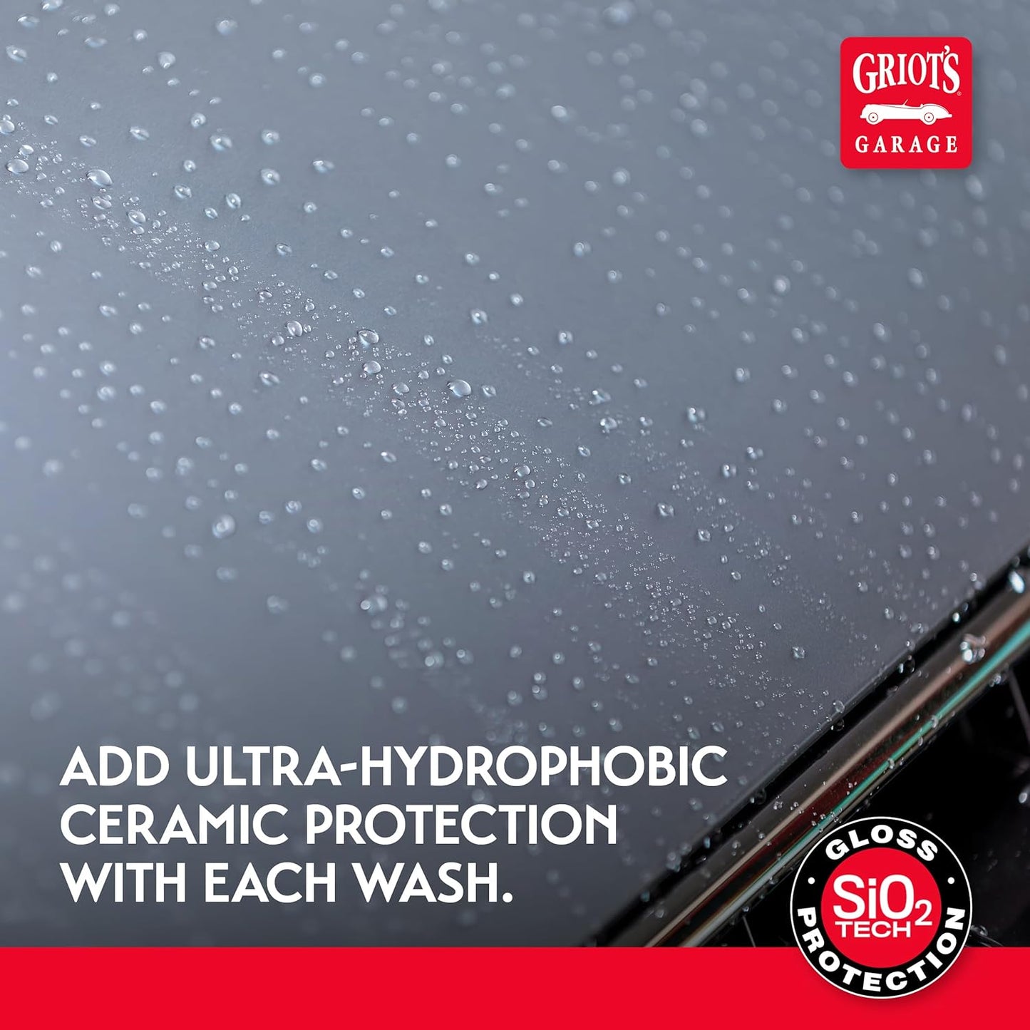 Griot's Garage Ceramic Wash and Coat for All Car Exterior Surfaces, Lubricant Rich, Provides Durable Car Paint Protection, 10885, 48oz