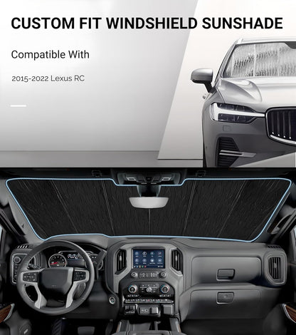 Pigenius Windshield Sun Shade for Lexus RX350/RX450h 2010-2015 Front Window Sunshade - AstraGuard
