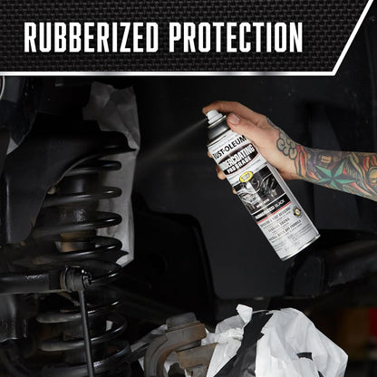 Rust-Oleum 248656 Professional Grade Rubberized Undercoating Spray, 15 oz, Black