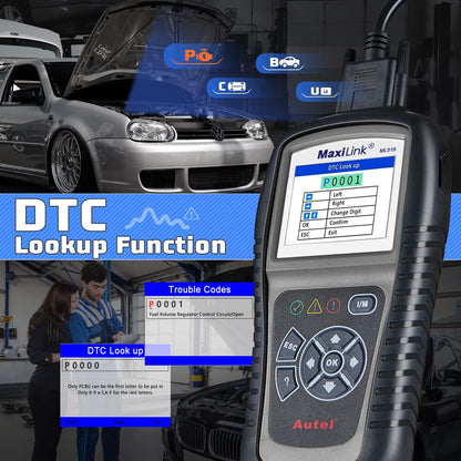 Autel AutoLink AL519 OBD2 Scanner Enhanced Mode 6 Car Diagnostic Tool Check Engine Code Reader CAN Scan Tool, Advanced Ver. of AL319