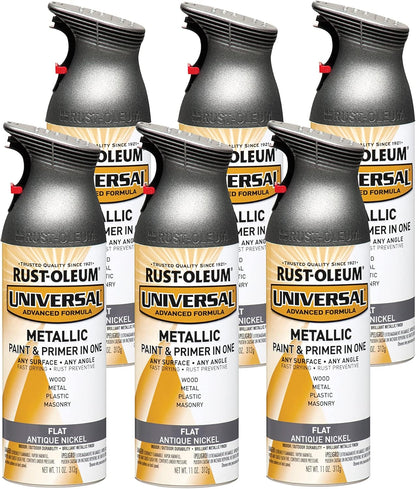 Rust-Oleum 302151 Universal All Surface Clear Topcoat Spray, 11 oz, Dead Flat Clear - Colors B