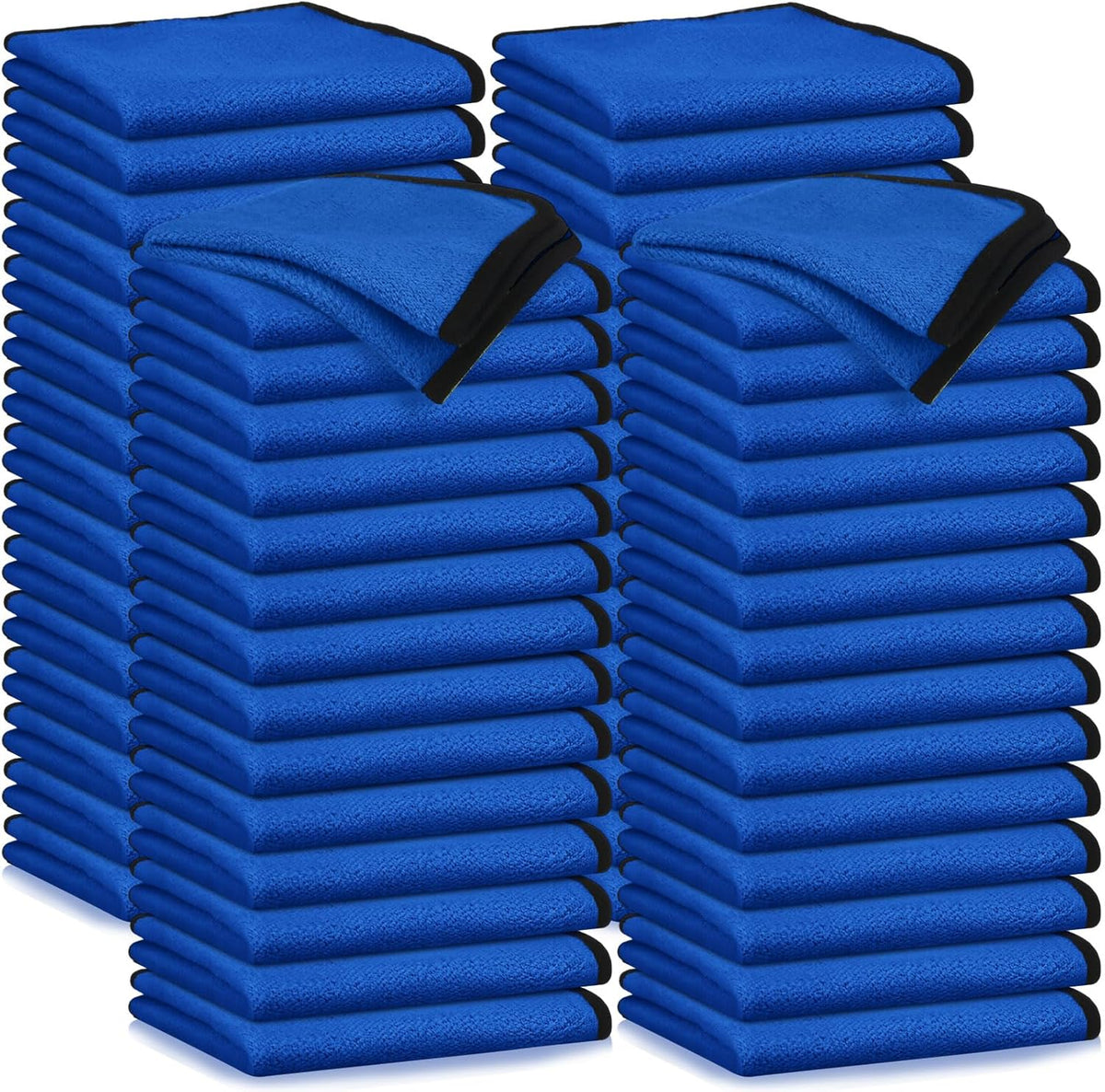 Tallew 40 Pcs Microfiber Towels:16"x16" Microfiber Drying Towels Bulk Micro Fiber Car Cleaning Cloth for Cars Drying Washing Polishing Office Windows Cleaning Household Supplies (Yellow)
