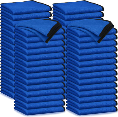 Tallew 40 Pcs Microfiber Towels:16"x16" Microfiber Drying Towels Bulk Micro Fiber Car Cleaning Cloth for Cars Drying Washing Polishing Office Windows Cleaning Household Supplies (Yellow)