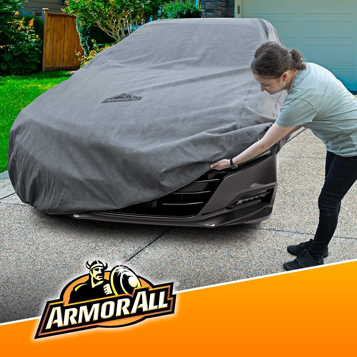 Armor All Heavy Duty Premium All-Weather SUV Car Cover by Season Guard; Max Protection from Sun Rain Wind & Snow for SUV or CUV up to 205" in Length; Indoor & Outdoor Covers; Grey