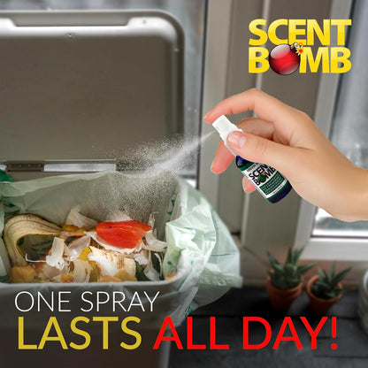 Scent Bomb Air Freshener Spray, Long-Lasting Odor Eliminator - Effective Deodorizer for Home & Car, Fresh Room Spray for Kitchen, Bathroom & Smell Neutralizer - 1 oz Pack of 4, Black Cherry Scent