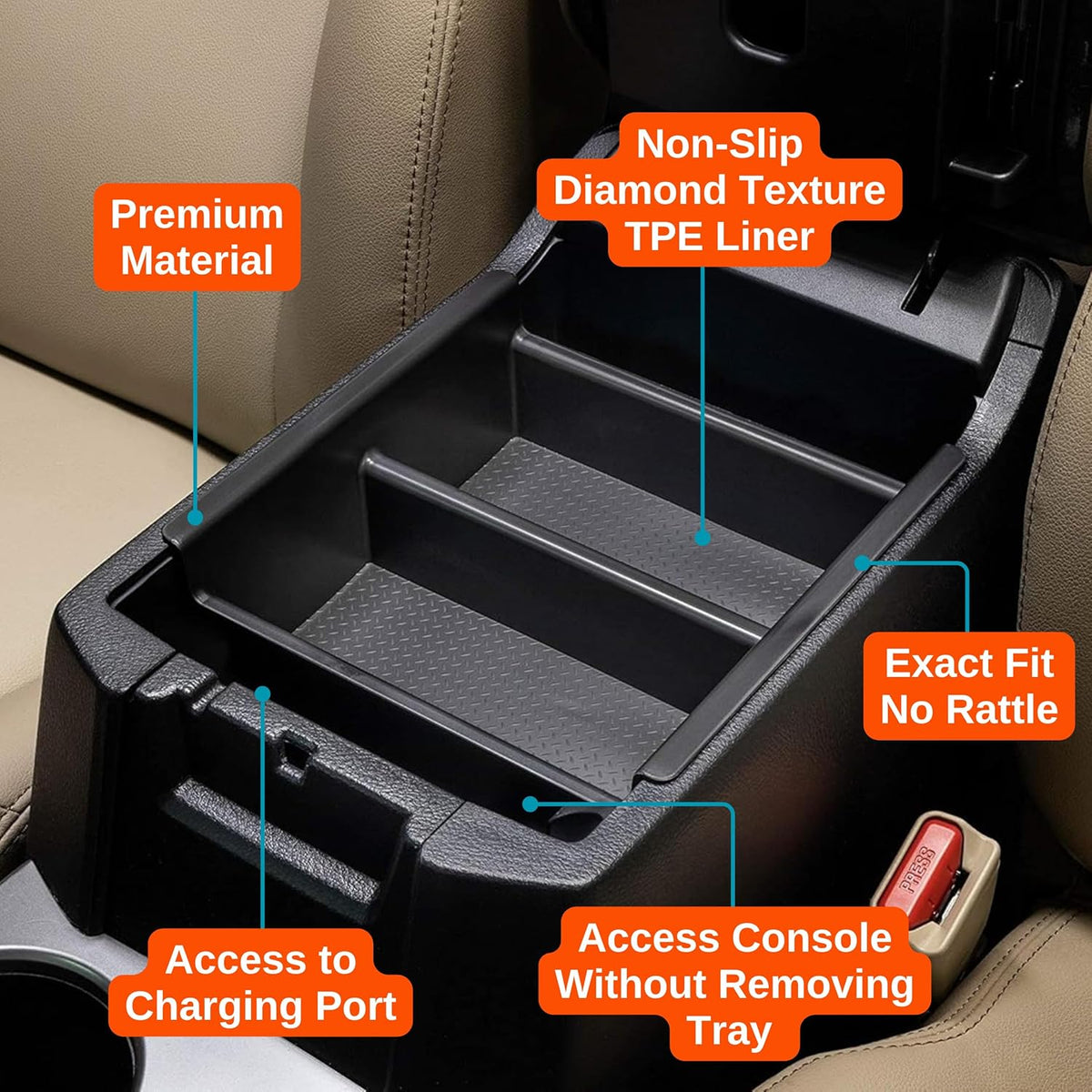 Vehicle OCD - Glove Box Organizer for Toyota 4Runner (2010-2024) and Lexus GX 460 (2010-2023)- Made in USA - SLX164