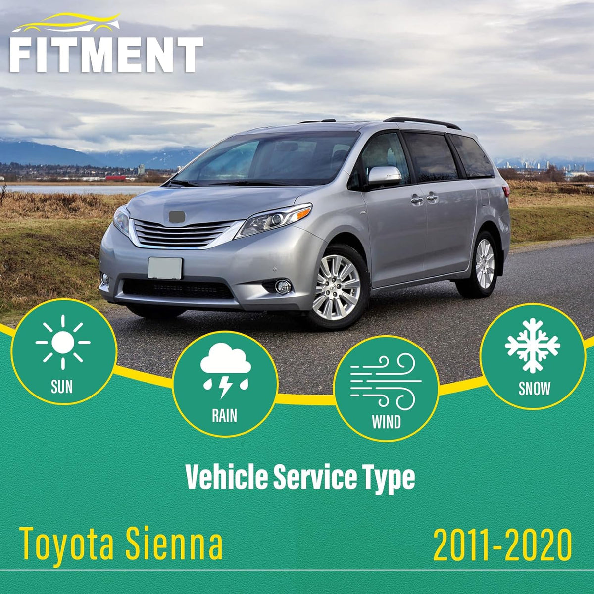 26" 16" 11" Windshield Wiper Blades Replacement for Chevrolet Chevy Trax 2024 2025 2026 Premium All Weather Front Rear Wipers Set - OEM Quality (Pack of 3) - Colors B