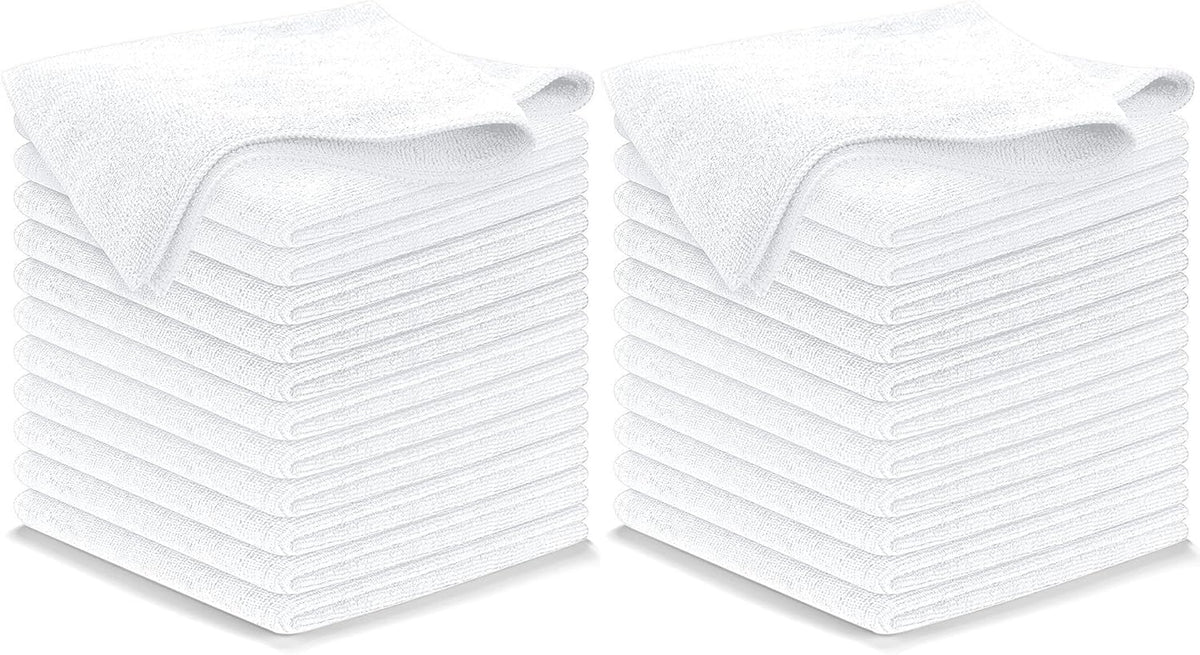 USANOOKS Microfiber Cleaning Cloth Grey - 12 Pcs (12.5"x12.5") - High Performance - 1200 Washes, Ultra Absorbent Microfiber Towel Weave Grime & Liquid for Streak-Free Mirror Shine - Car Washing Cloth