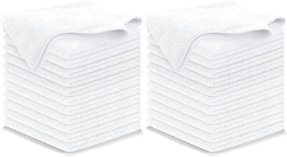 USANOOKS Microfiber Cleaning Cloth Grey - 12 Pcs (12.5"x12.5") - High Performance - 1200 Washes, Ultra Absorbent Microfiber Towel Weave Grime & Liquid for Streak-Free Mirror Shine - Car Washing Cloth
