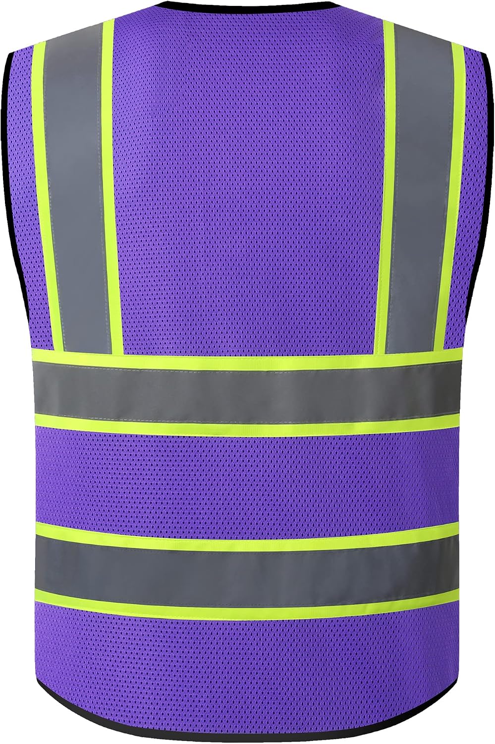 Reflective High Visibility Safety Vest for Men Women with Pockets Zipper Front Meets ANSI/ISEA Standards