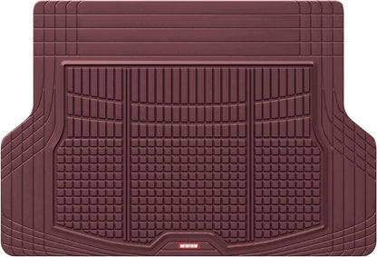 Motor Trend Premium FlexTough All-Protection Cargo Mat Liner – w/Traction Grips & Fresh Design, Heavy Duty Trimmable Trunk Liner for Car Truck SUV, Black (OF-985-BK)