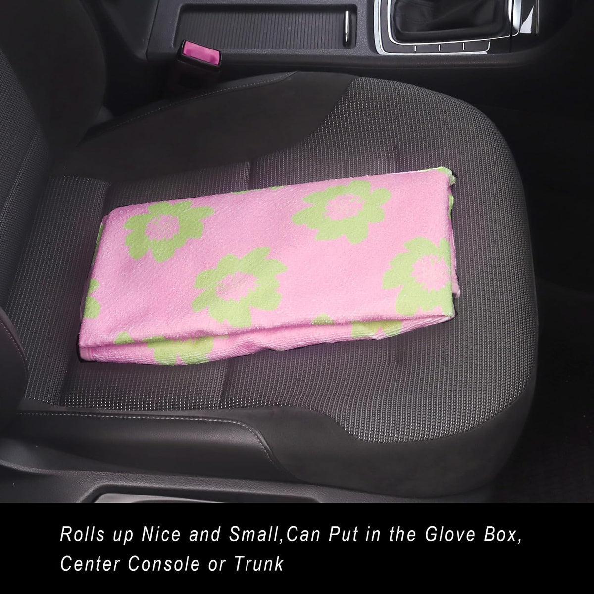 Car Seat Cover Protector Front Seats,for Gym Workout,Running,Swimming,Beach and Hiking,Waterproof Sweat Towel Bucket Seat Covers for Cars SUV Trucks (Black, 1Pcs)