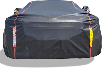 6 Layers Car Cover Waterproof All Weather Car Cover Waterproof All Weather, Outdoor Full Exterior Cover Rain Sun UV Snowproof Protection with Zipper Cotton for SUV (185-190inch)