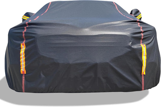 6 Layers Car Cover Waterproof All Weather Car Cover Waterproof All Weather, Outdoor Full Exterior Cover Rain Sun UV Snowproof Protection with Zipper Cotton for SUV (185-190inch)