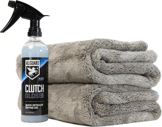 Platinum Microfiber Towels for Cars Extra Large Towel Set of 2 Drying Towels with Maximum Absorbency, Scratch Free Wash Towels for Detailing, Microfiber Cleaning Cloth Towel Kit