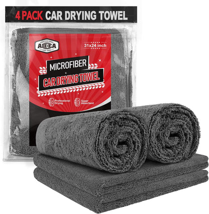 AIDEA Microfiber Cleaning Cloth 24 Pack, Microfiber Towels for Cars, Soft & Absorbent Cleaning Rags, Premium Lint Free Shop Towels for House, Kitchen, Car, 12inx16in