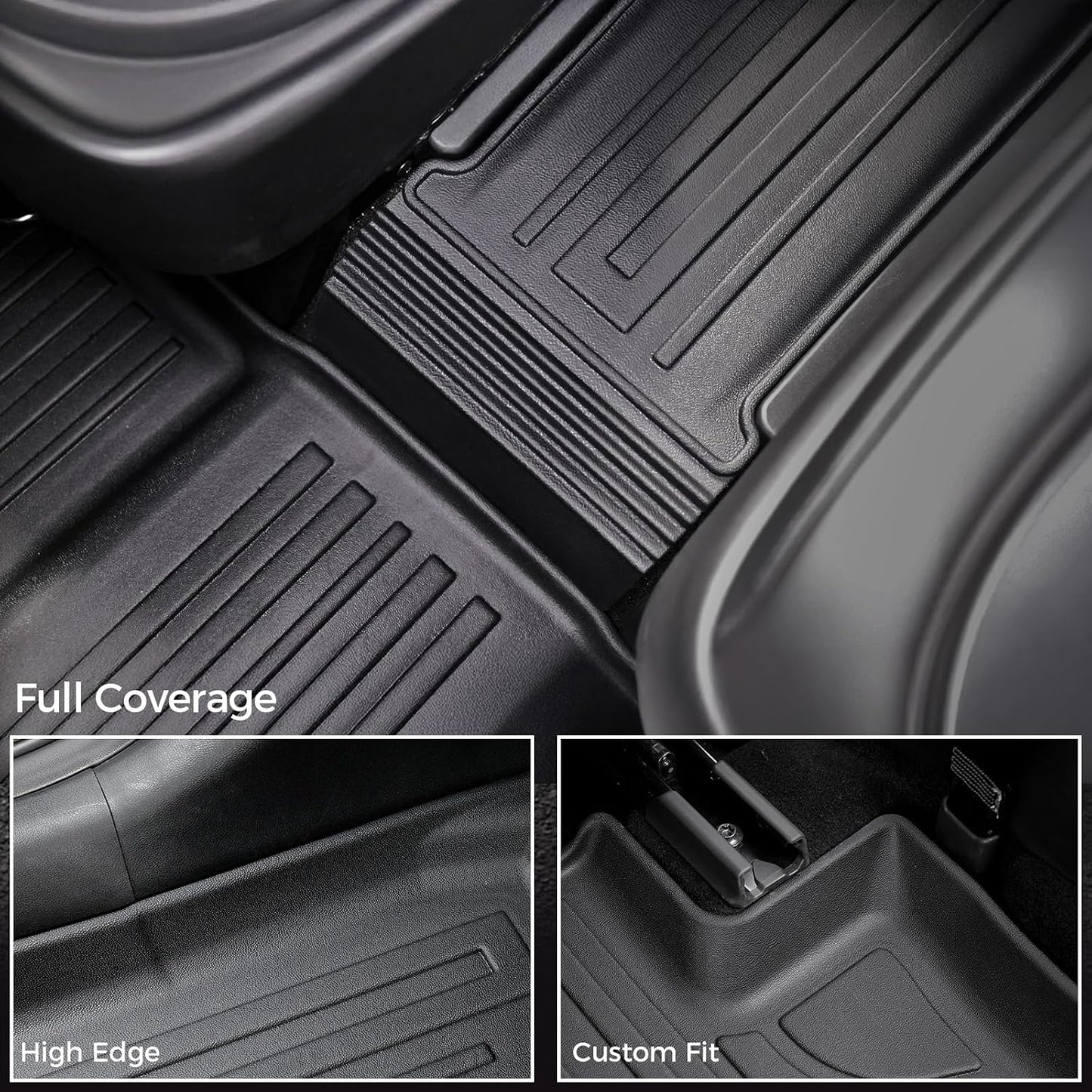 Floor Mats for Hyundai Elantra Gas 2021-2026, All Weather Floor Mats Trunk Cargo Liner and Door Sill Guards Accessories, Full Coverage Set (Not fit Hybrid Models)