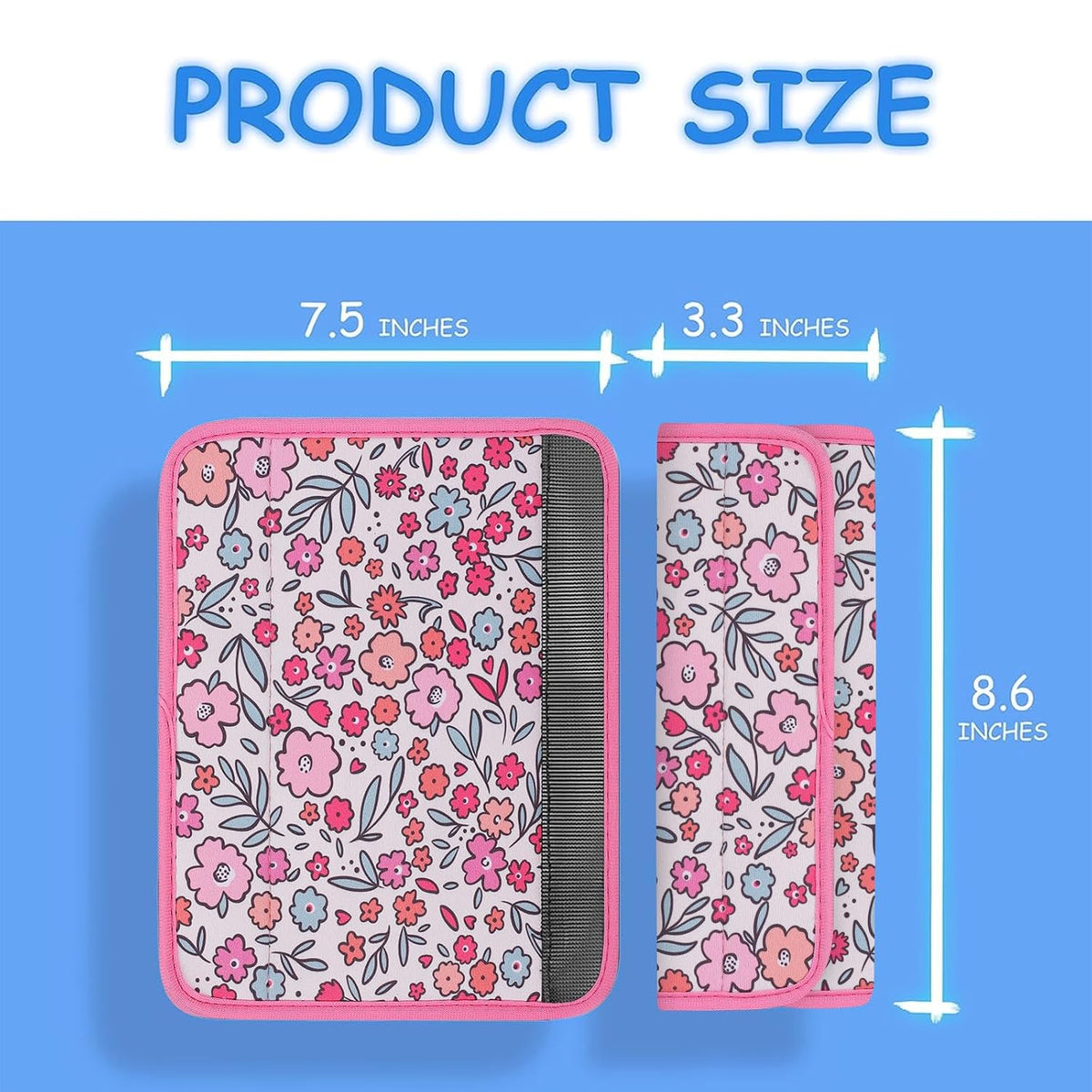 YR Seat Belt Cover for Kids, Soft Comfort Seat Belt Cushion for Children, Cute Cartoon Pattern Car Seat Belt Pads Cover for Girls and Boys, 1 Pack (Cartoon Spider)