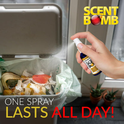 Scent Bomb Air Freshener Spray, Long-Lasting Odor Eliminator - Effective Deodorizer for Home & Car, Fresh Room Spray for Kitchen, Bathroom & Smell Neutralizer - 1 oz Pack of 4, Black Cherry Scent