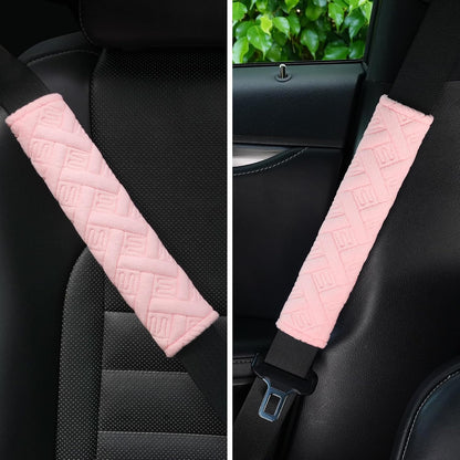 JUSTTOP 2-Pack Universal Car Seat Belt Pads Cover for A More Comfortable Driving, Seat Belt Shoulder Strap Covers Harness Pad for Car Interior Accessories(Black)