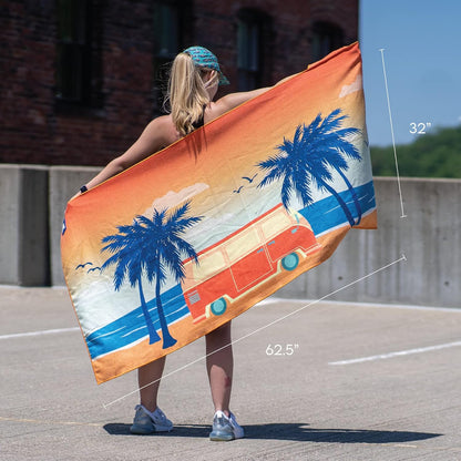Sprints Athletic Running Towel, Full-Sized, Car Seat Cover - Performance Microfiber (Garden of Races Past)
