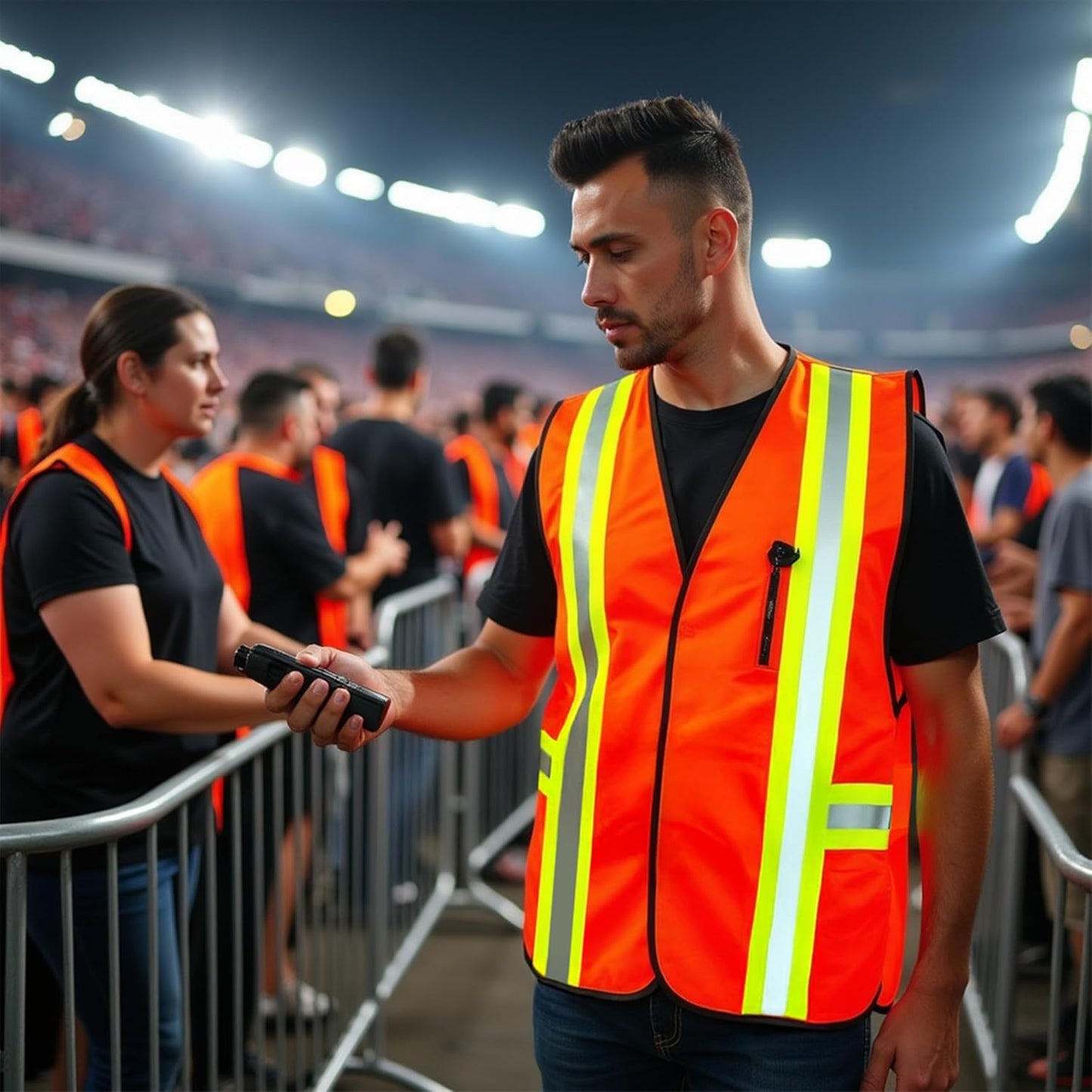 G & F Products High Visibility Reflective Safety Vest, One Size, Machine Washable Work Vest for Jobsite Safety