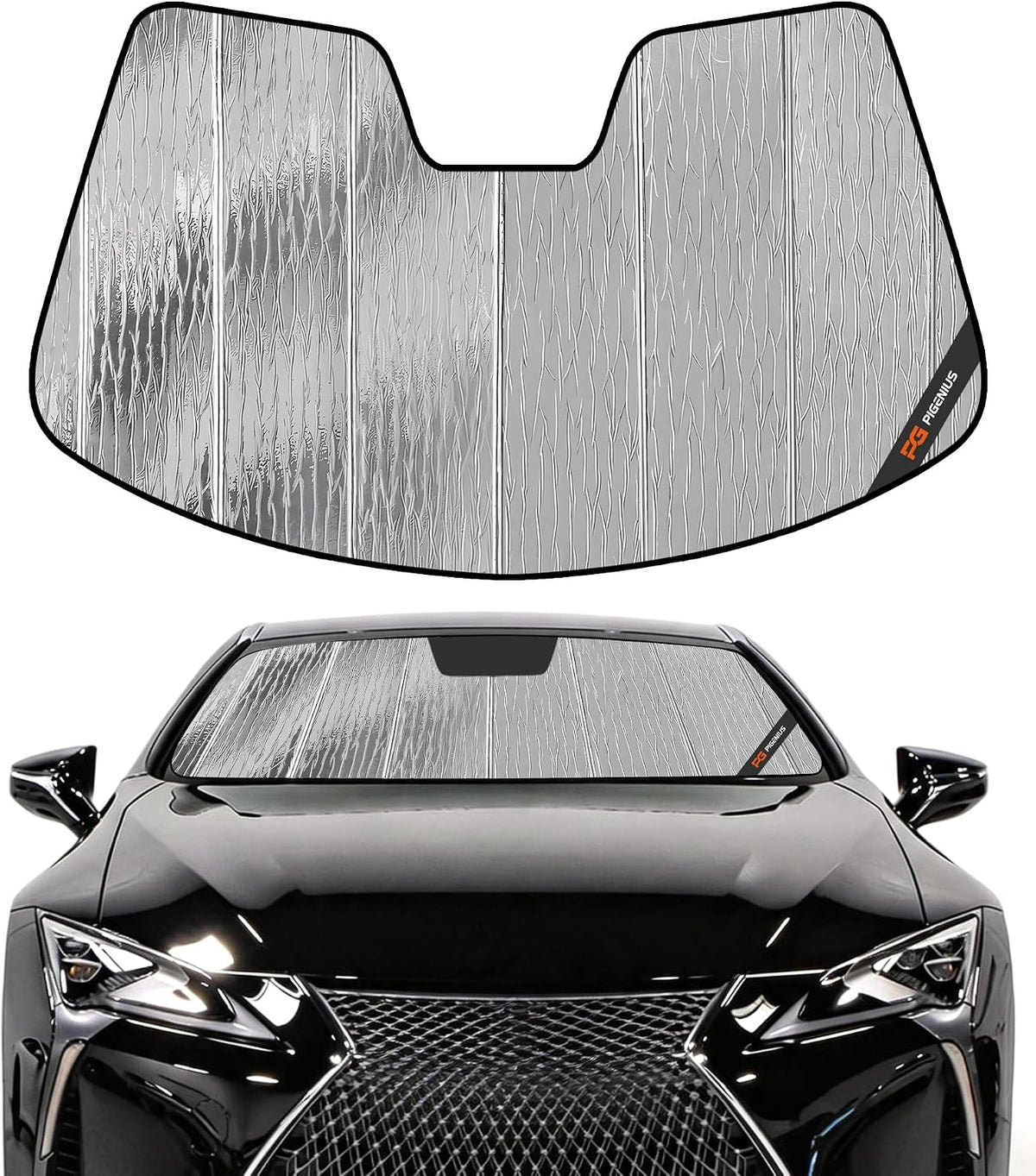 Pigenius Windshield Sun Shade for Lexus RX350/RX450h 2010-2015 Front Window Sunshade - AstraGuard