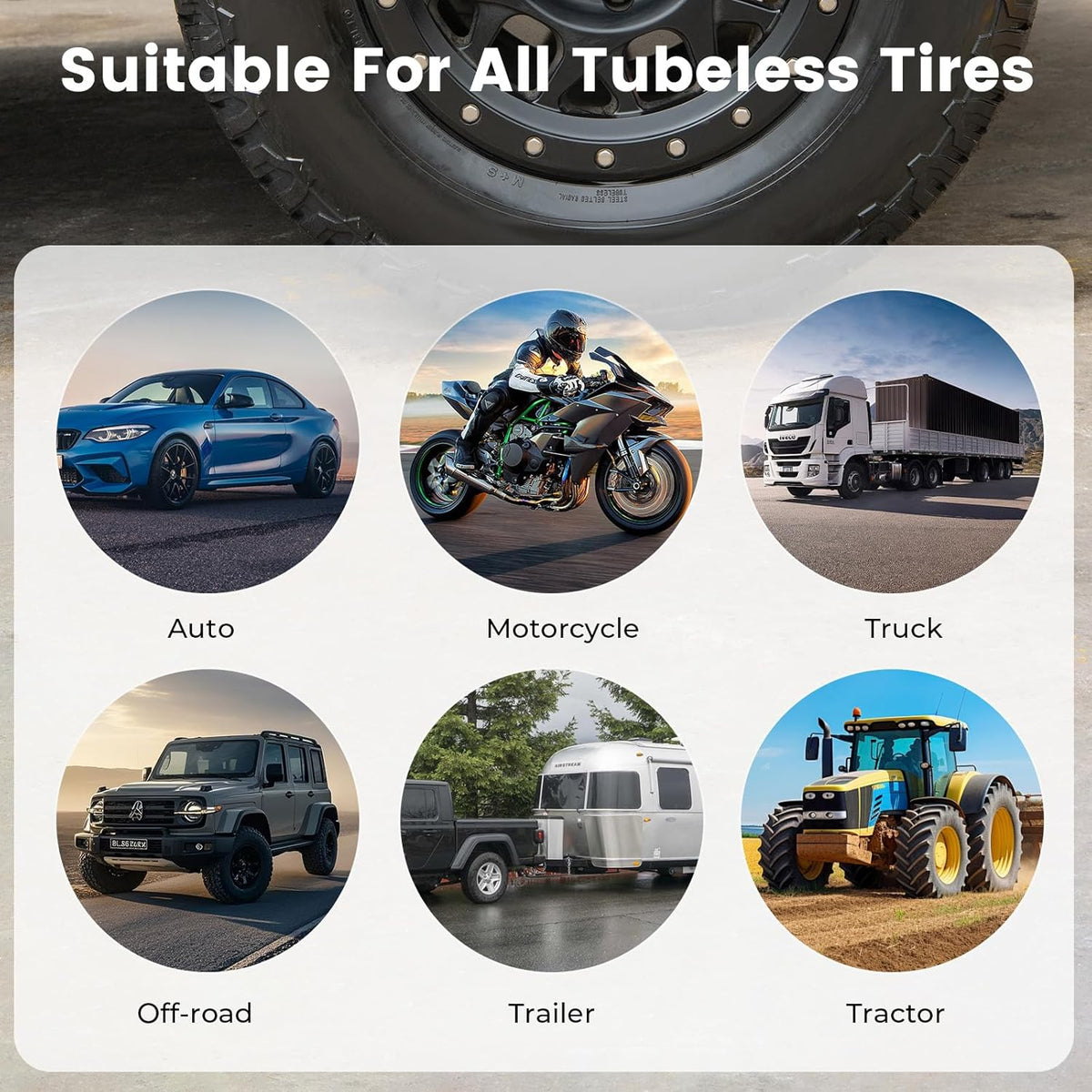 ETENWOLF Tire Repair Kit 42 Pcs, Heavy Duty Tire Plug Kit to Fix Punctures, Tire Repair Tool with Plugs for Car, Motorcycle, ATV, Jeep, Truck, Tractor, Gifts for Him Her Men Women, Vivid Orange