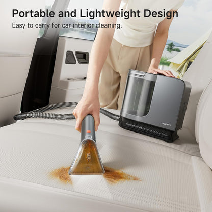 Uwant Portable Carpet Cleaner with Steam& Hot Water 18Kpa Upholstery Cleaner Machine for Pets with Cleaning Tools& Solution Carpet Steam Cleaner for set of 1 Cars,Couch,Furniture
