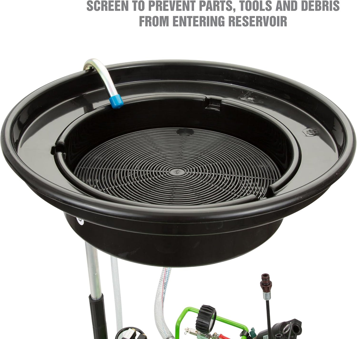 OEMTOOLS 87042 18 Gallon Portable Oil Lift Drain, Waste Oil Drain with Steel Waste Oil Container, Oil Changing, Oil Dolly for Motor Oil Drain, Funnel Drain