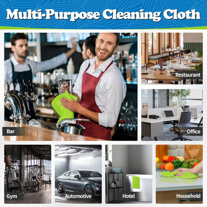 FIXSMITH Shop Towels, Pack of 200, Grey Microfiber Cleaning Cloth Bulk, Microfiber Towels for Cars, All-Purpose Absorbent Cleaning Rags, Dust Cloth for Automotive, Mechanic, Garage, 11.5 x 11.5 inch