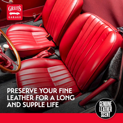 Griot's Garage Leather Care Spray, Car Seat Cleaner and Conditioner for Upholstery, Furniture, Clothing, and More, 10994, 22oz