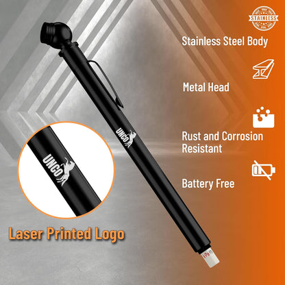 UNCO Pencil Tire Gauge, 2 Pack, 10-75 PSI, Car Tire Air Gauge